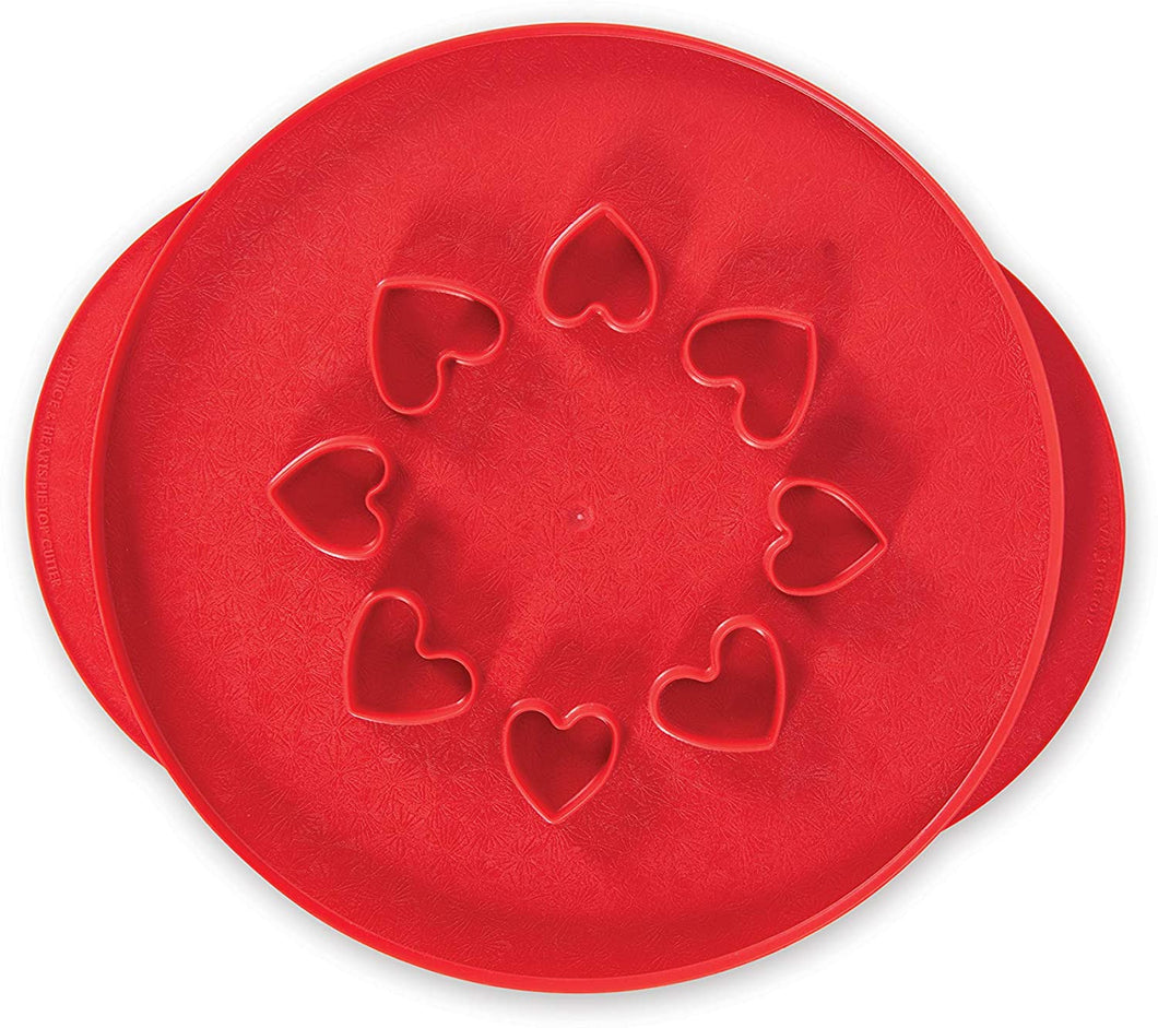 Nordic Ware Lattice and Hearts Pie Top Cutter  - New
