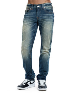 True Religion Dirty Path Flap-Pocket Old Multi Slim-Leg Jeans - Size 31 - New