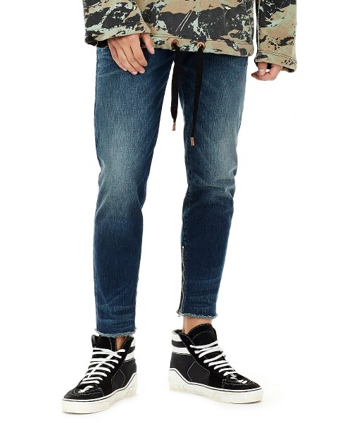 True Religion Worn Azul Finn Frayed Jeans - Size 33 - New