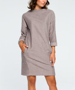 BeWear Gray Side-Pocket Shift Dress - Size XXL - New