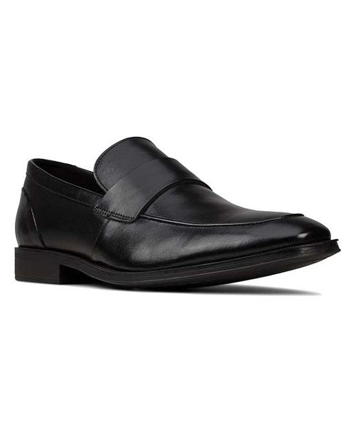 New - Clarks Black Gilman Free Leather Loafer - Size 12 M - New