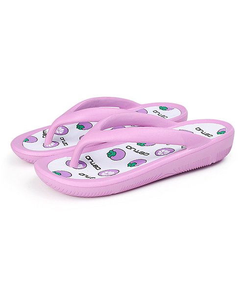 New - KaLUsen Purple & White Fruit Flip-Flop - Size 39 - New